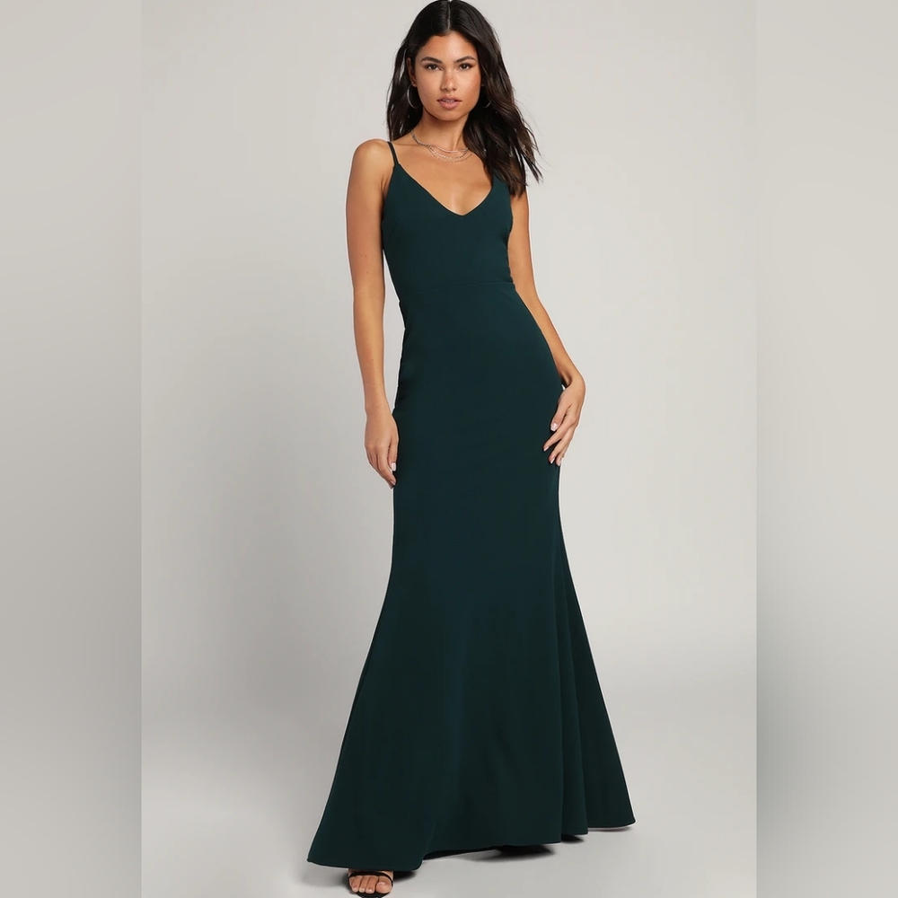 Infinite Glory Forest Green Maxi Dress